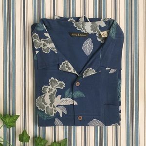 Tommy Bahama Blue Floral Button Down